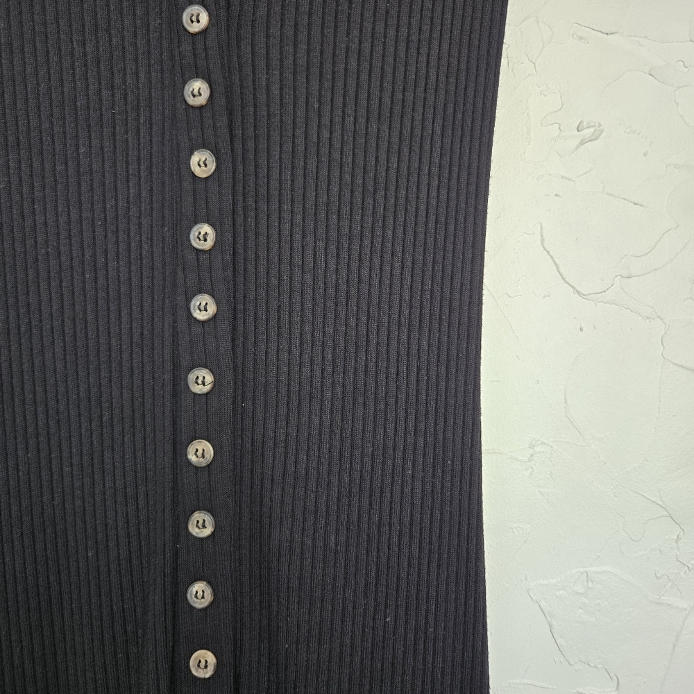 Reformation Ribbed Button Front Neada Knit Dress, S - Picture 6 of 11